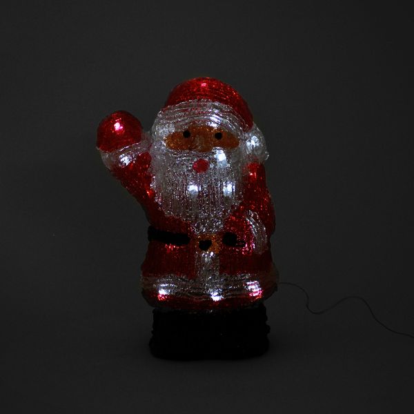 
					Світиться Дід Мороз 40см, 220в кабель 0,5 м, пластик, що не герметичний, Box