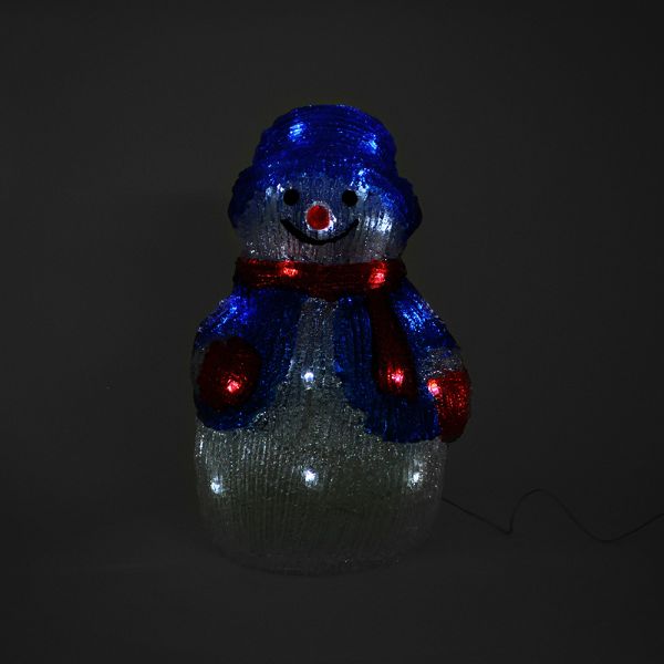 
					Світиться самий задоволений Сніговик 30см, 220в кабель 0,5 м, пластик, що не герметичний, Box