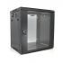 
					Шафа  Merlion 15U, 600*450*768 (Ш*Г*В)мм  загартоване скло, чорна, сталь 1,2мм з замком