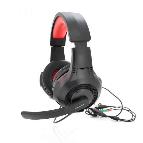 
					Навушники провідні Jedel GH-253, з мікрофоном і регулюванням гучності, Black / Red, Box