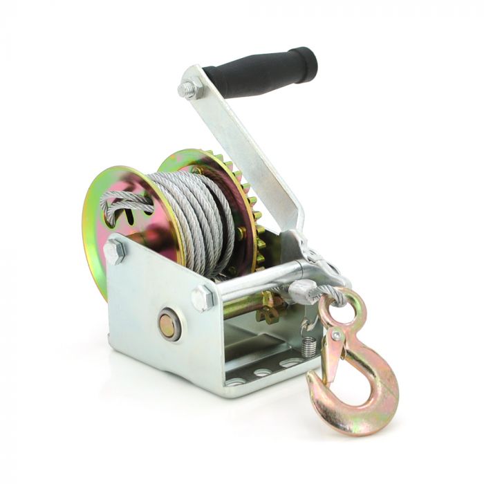 
					Лебідка WO600LB ручна барабанна, вантажопідйомність до 270кг, довжина троса 7м