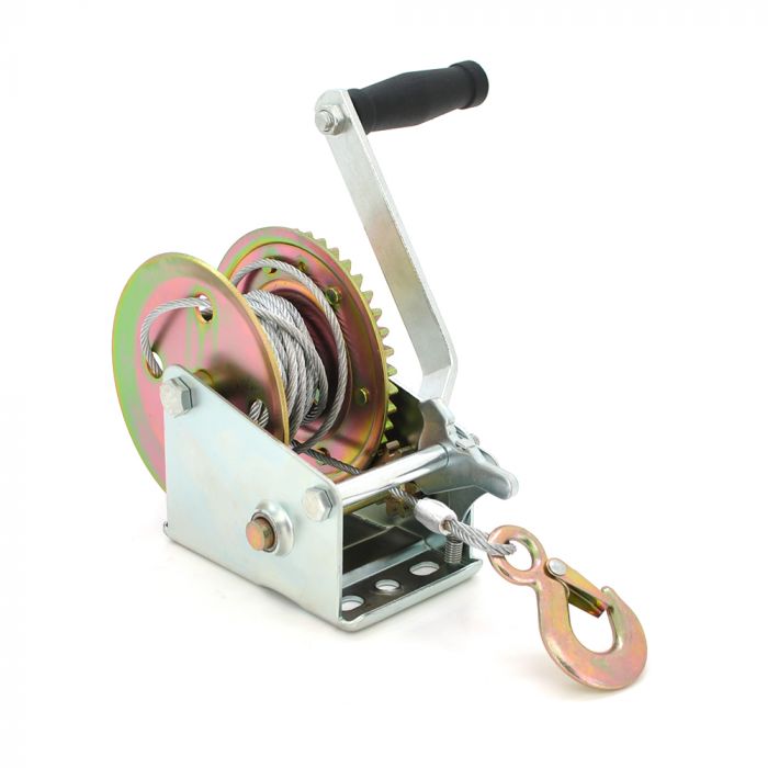 
					Лебідка WO1200LB ручна барабанна, вантажопідйомність до 350кг, довжина троса 7м