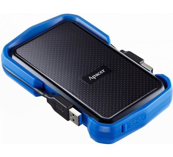 Зовнішній жорсткий диск USB 3.0   2TB 2.5" Apacer AC631 Blue , протиударний, вологозахист IP55 (AP2TBAC631U-1)