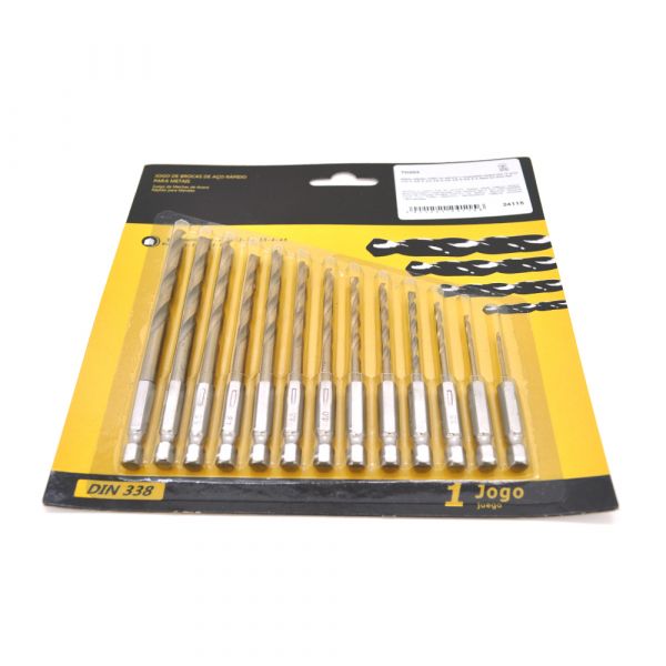 
					Набір свердл YOSO по металу з титановим покриттям 13 штук (1,5; 2; 2,5; 3; 3,2; 3,5; 4; 4,5; 4,8; 5; 5,5; 6; 6 ,5мм) (уп блістер)