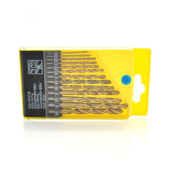 
					Набір свердл YOSO по металу з титановим покриттям 13 штук (1,5; 2; 2,5; 3; 3,2; 3,5; 4; 4,5; 4,8; 5; 5,5; 6; 6 ,5мм)