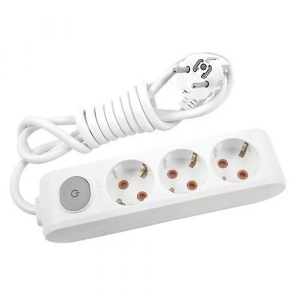 
					Подовжувач Panasonic X-tendia із заземленням 3 гнізда, 2 м, з захистними шторками, сірий