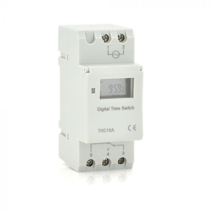 
					Реле часу TCH15A з індикацією затримки часу, для підключення на DIN рейку до 16А, 220V