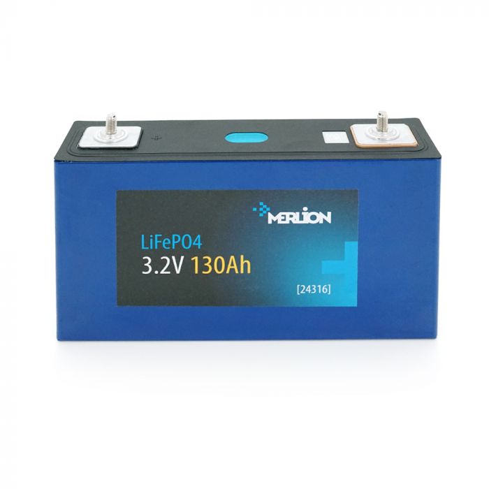 
					Літій-залізо-фосфатний акумулятор Merlion 3.2V130AH  вага 2.5 кг, 218 х 130 х 44мм