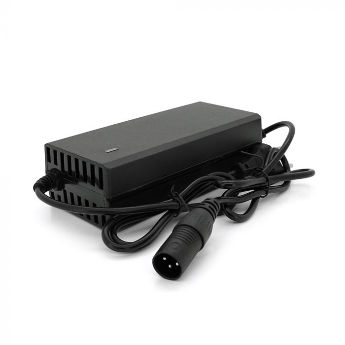 
					Зарядний пристрій для літієвих акумуляторів 48V 2A+ кабель живлення, довжина 1,20м, штекер 3pin, BOX