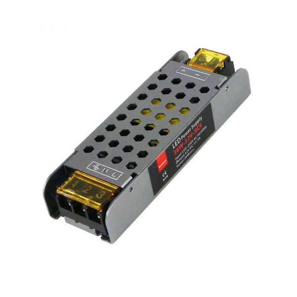 
					Імпульсний блок живлення 12В 3А (36Вт) перфорований SLIM