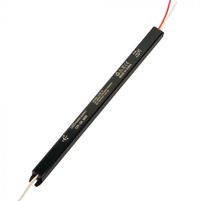 
					Імпульсний блок живлення герметичний PSW12-60 12В 5А (60Вт) IP20 (312*18*18)