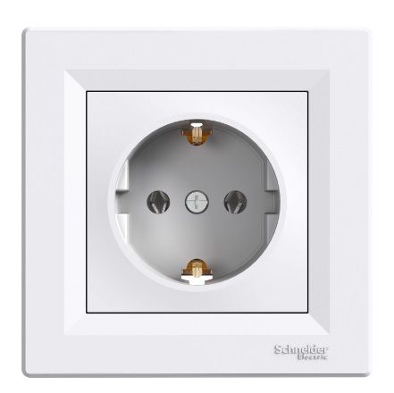 
					Розетка Schneider Asfora, Білий