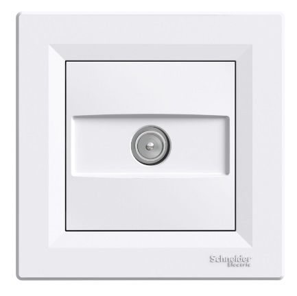 
					Розетка TV Schneider Asfora, Білий