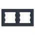 
					Рамка двомісна горизонтальна Schneider Asfora, Антрацит