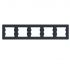 
					Рамка п'ятимісна горизонтальна Schneider Asfora, Антрацит