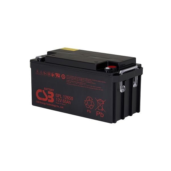 
					Акумуляторна батарея CSB GPL12650, 12V 65Ah (350х166х174мм), Q1