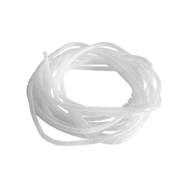 
					Спіральний кабельний організатор діаметр, 12mm, довжина 8m, White