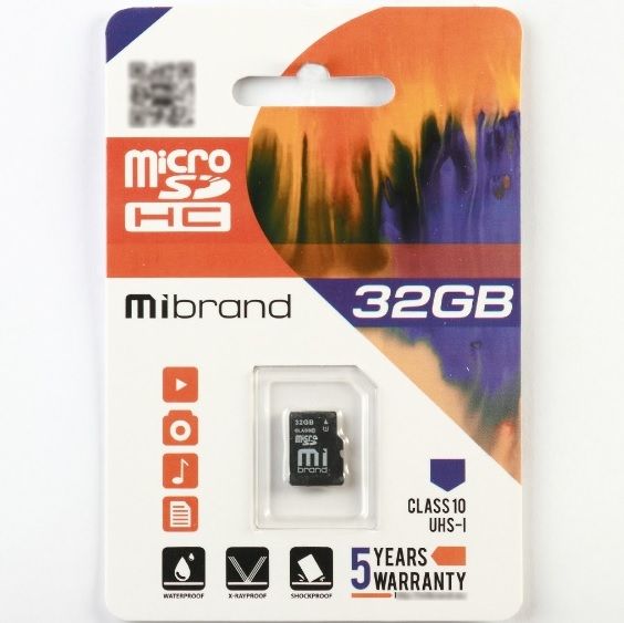 
					Карта пам'яті Mibrand microSDHC Class 10 UHS-I, 32GB