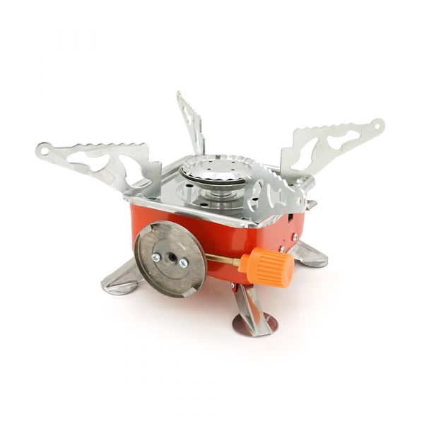 
					Туристичний газовий пальник K-202 з п'єзопідпалом під газові балони бутан, Box