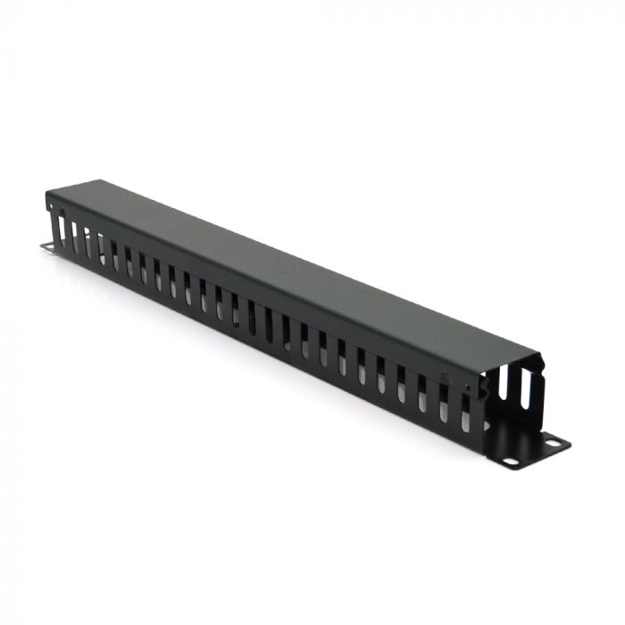 
					Кабельний органайзер з кришкою, 19 ", корпус-метал, 1U / 12Port, Q70