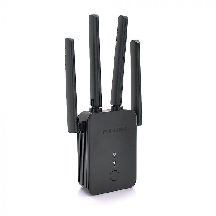 
					Підсилювач WiFi сигналу з 4-ма вбудованими антенами LV-WR42Q, живлення 220V, 300Mbps, IEEE 802.11b/g/n, 2.4-2.4835GHz, BOX