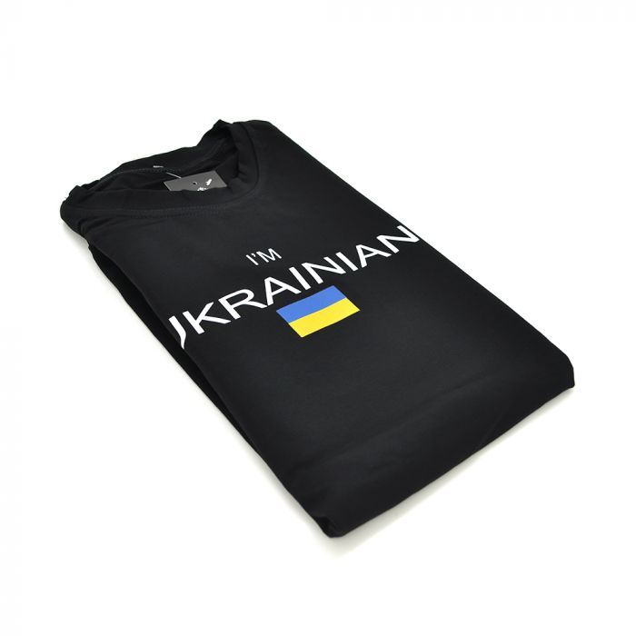 
					Футболка літня I am Ukrainian, Розмір M, Black