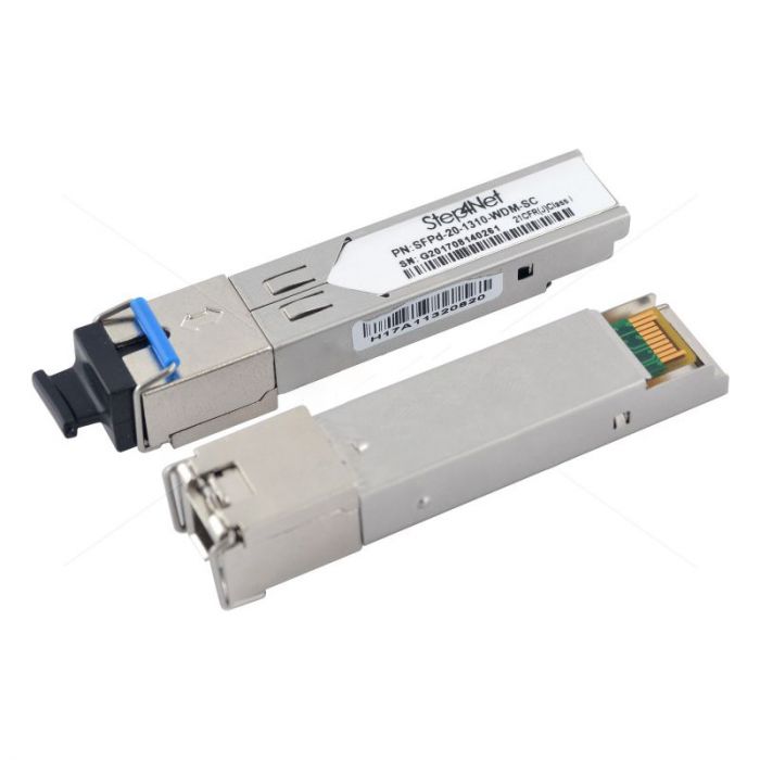 
					SFP модуль Step4Net 1.25G 1550nm 20Km WDM SC піддержка DDM TX1550/RX1310