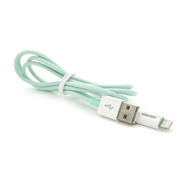 
					Кабель iKAKU KSC-723 GAOFEI smart charging cable for iphone, Green, довжина 1м, 2.4A, BOX