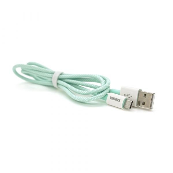 
					Кабель iKAKU KSC-723 GAOFEI smart charging cable for micro, Green, довжина 1м, 2.4A, BOX