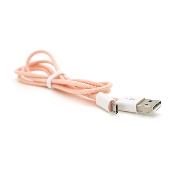 
					Кабель iKAKU KSC-723 GAOFEI smart charging cable for micro, Pink, довжина 1м, 2.4A, BOX