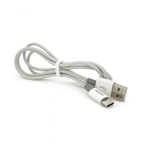 
					Кабель iKAKU KSC-723 GAOFEI smart charging cable for Type-C, Gray, довжина 1м, 2.4A, BOX