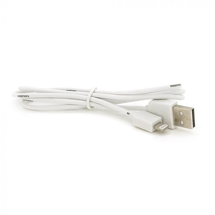 
					Кабель iKAKU XUANFENG charging data cable for iphone, White, довжина 1м, 2,1А, BOX