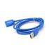 
					Подовжувач  iKAKU KSC-753 ZUOFEI USB AM/AF USB3.0 charging data extension cable, 1,2m, Blue, Box