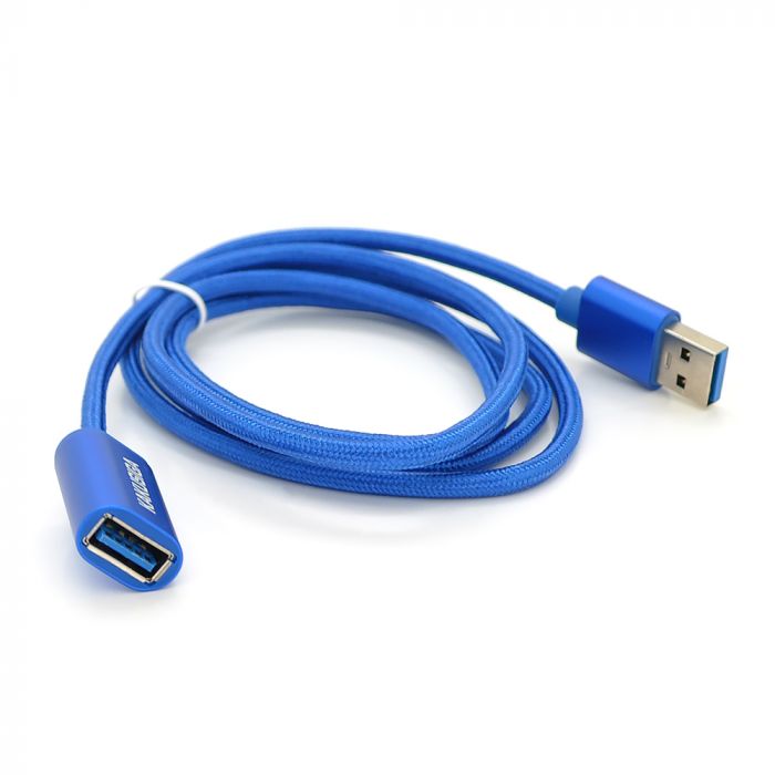 
					Подовжувач  iKAKU KSC-753 ZUOFEI USB AM/AF USB3.0 charging data extension cable, 1,2m, Blue, Box