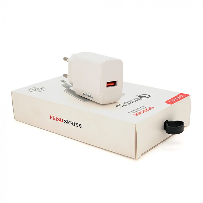 
					СЗУ AC100-240V iKAKU KSC-178 FEISU QC3.0, White, Box