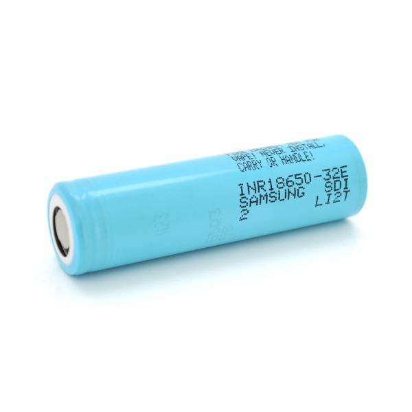 
					Акумулятор Li-Ion 18650 Samsung INR18650-32E, 3200mAh, 6.4A, 4.2/3.65/2.5V, Blue