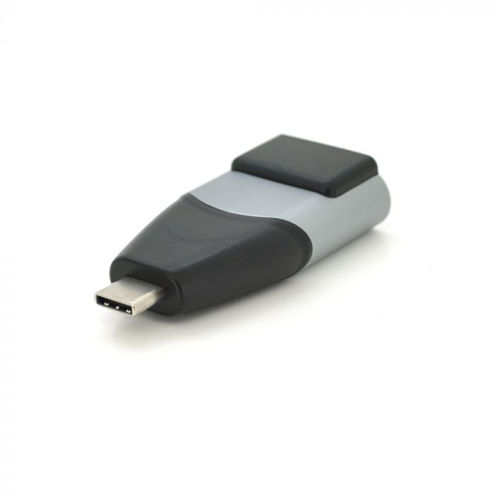 
					Перехідник  Type-C (тато)/VGA (мама), Black
