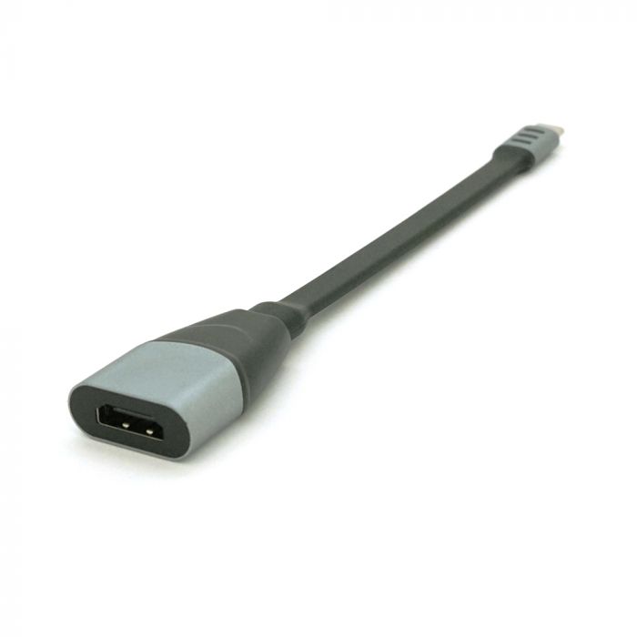 
					Конвертер Type-C (тато)/HDMI (мама), 18cm, плоский, Black-gray