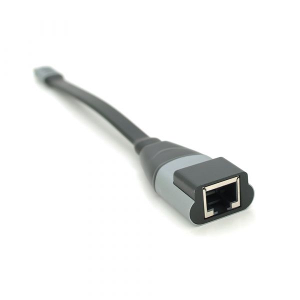 
					Конвертер Type-C (тато)/RJ-45 (мама), 18cm, плоский, chip:RTL8153, 1000Mbps, Black