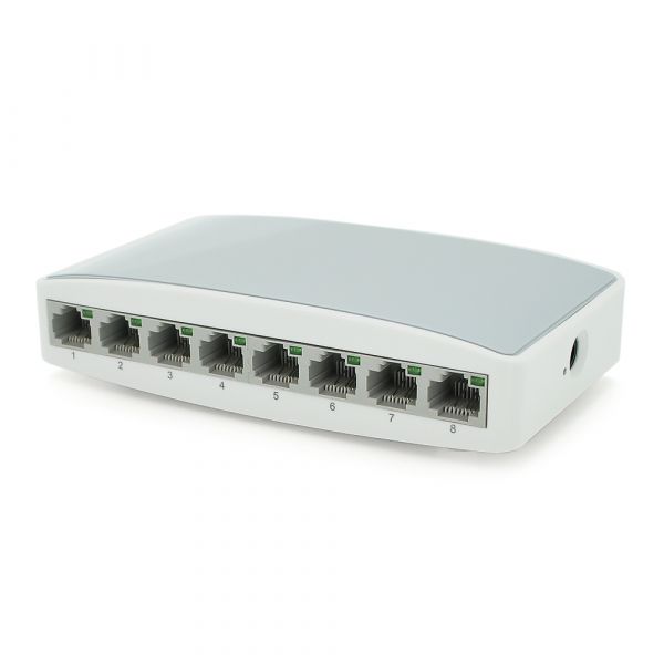 
					Комутатор Ethernet ONV-H1008S у пластиковому корпусі, 8*100Мб портів, 5В 1Ач, 140х78х32