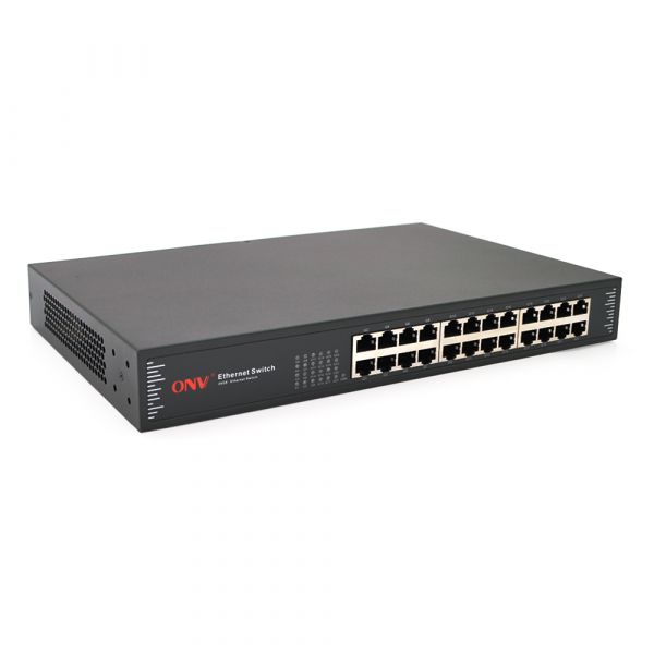 
					Комутатор Gigabit Ethernet ONV-H3024 у металевому корпусі, 24*1000Мб портів,330х204х44 мм