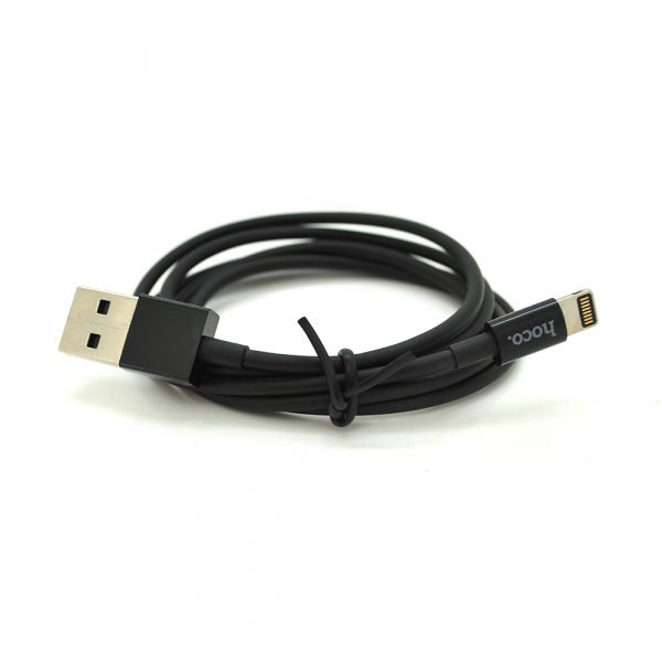 
					Кабель Hoco X23 Skilled, Lightning-USB, Black, довжина 1м, BOX