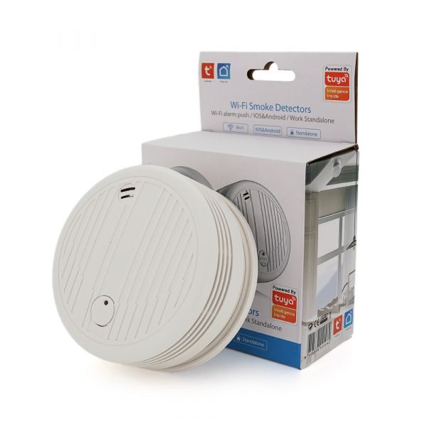 
					Автономний WiFi датчик диму з сиреною YOSO Dsmoke WIFI-01 TUYA живлення Крона1 шт.