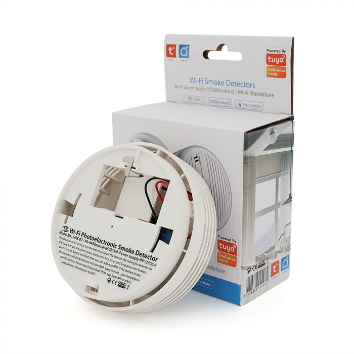 
					Автономний WiFi датчик диму з сиреною YOSO Dsmoke WIFI-01 TUYA живлення Крона1 шт.