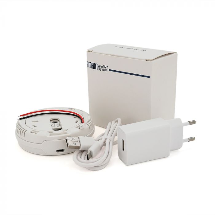 
					Автономний WiFi датчик витоку газу з сиреною YOSO Dgas WIFI-01 TUYA живлення DC 5 V/1 А