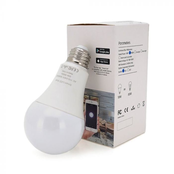 
					Розумна лампочка YOSO WiFi Smart Bulb 7 RGB цоколь E27
