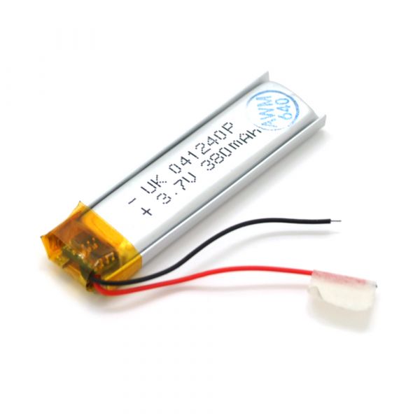 
					Літій-полімерний акумулятор 4*12*40mm (Li-ion 3.7В 380мА·год)