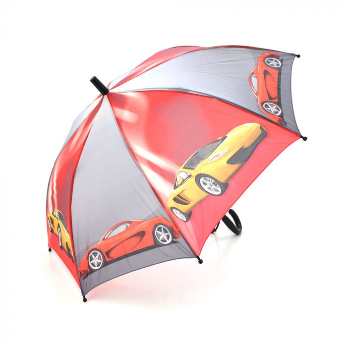 
					Парасолька дитяча Cars автоматична, D-100см, захист від сонця, UV (99%), захист від дощу, каркас - Al+Fe, Gray/Red