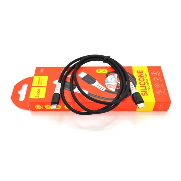 
					Кабель Hoco X82PD silicone, iPhone-Type C, 3A, Black, довжина 1м, BOX