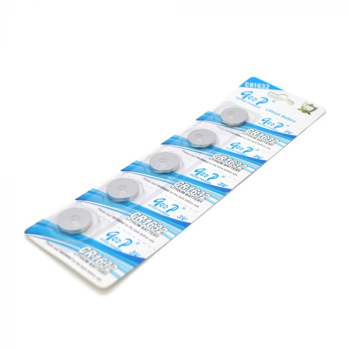 
					Батарейка літієва GODP CR1632, 5 шт у блістері (упак.100 штук) ціна за блістер